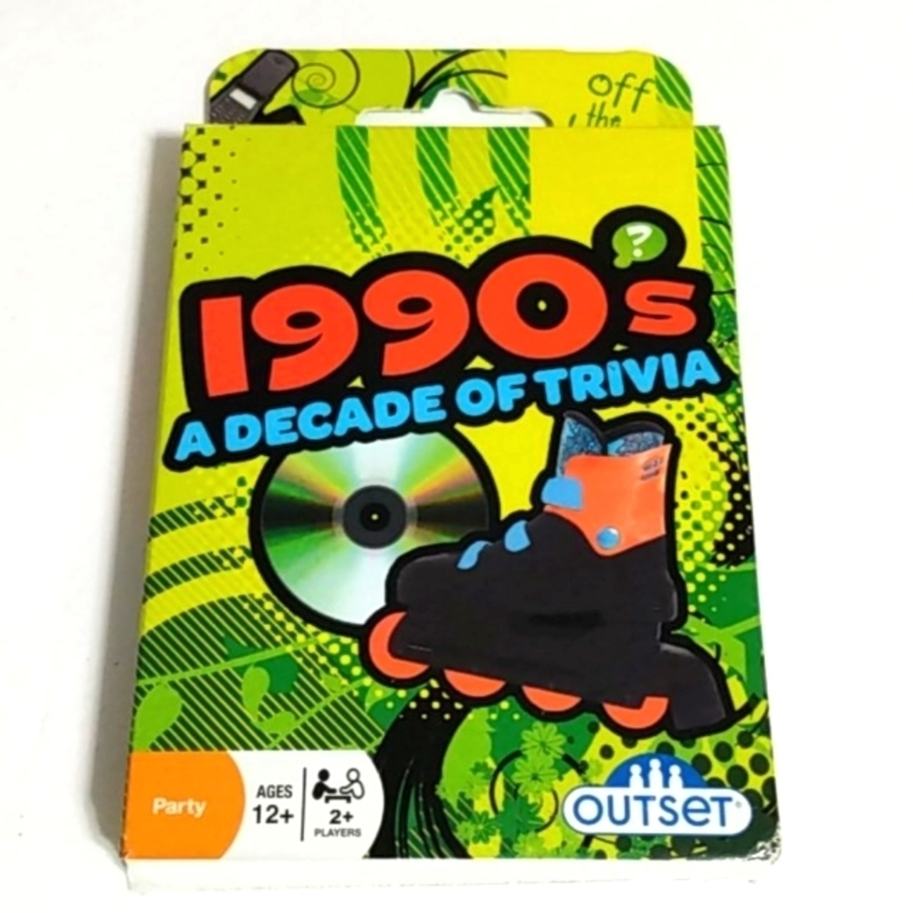 1990s A DECADE OF TRIVIA CARD GAME NIB